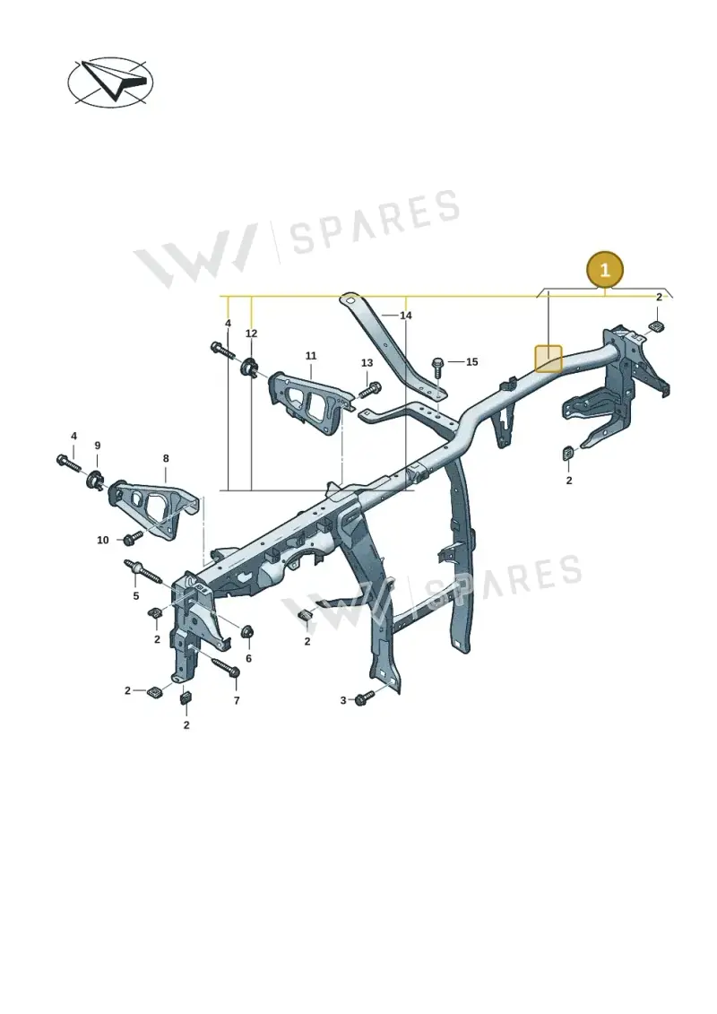 85H857017A — Audi Q6 e-tron (2023-2025) diagram f5s857000, position 1