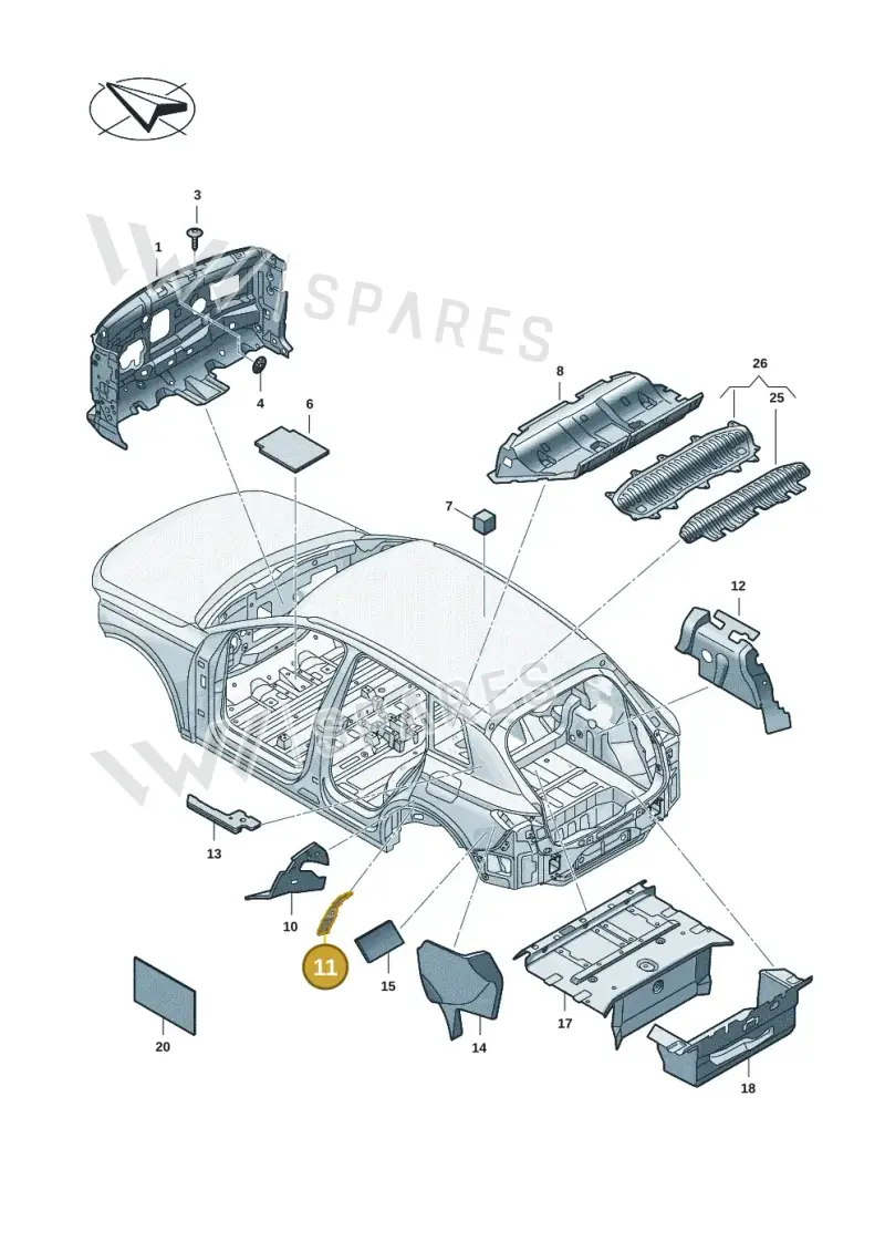 85H863897 — Audi Q6 e-tron (2023-2025) diagram f5s863200, position 11