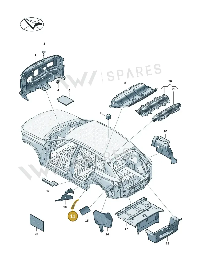 85H863898 — Audi Q6 e-tron (2023-2025) diagram f5s863200, position 11