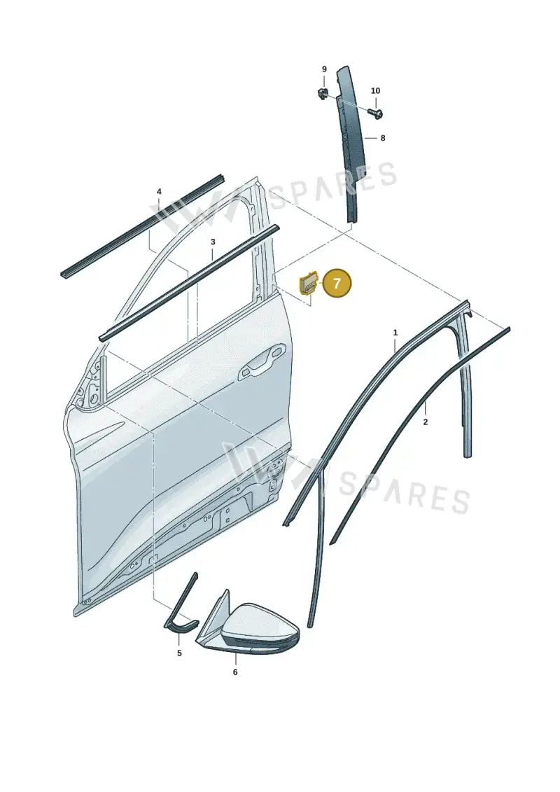 85H867381 — Audi Q6 e-tron (2023-2025) diagram f5s837040, position 7