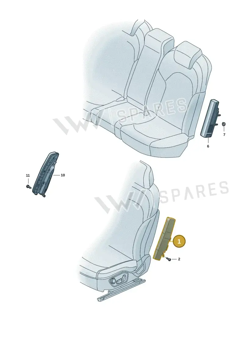 85H880242F — Audi Q6 e-tron (2023-2025) diagram f5s880200, position 1