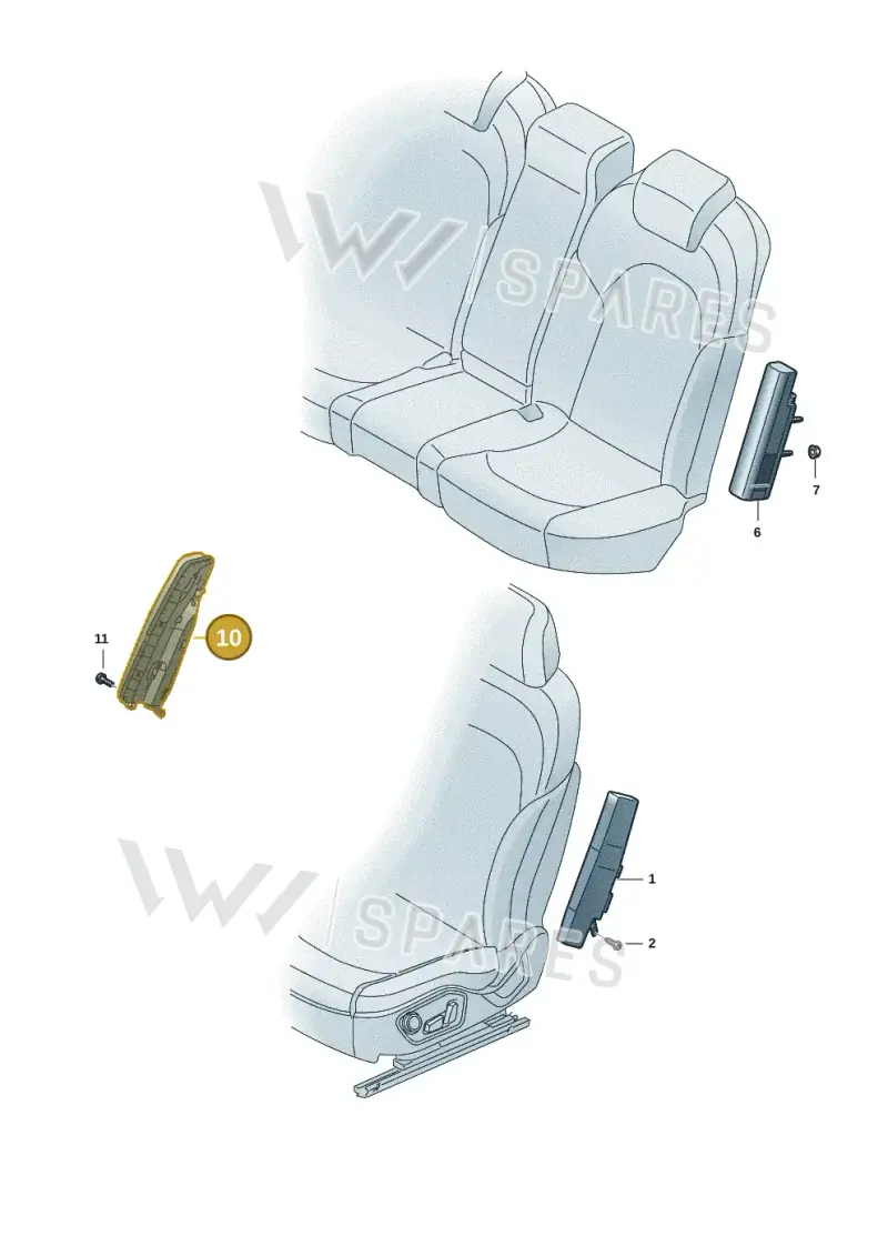 85H880581J — Audi Q6 e-tron (2023-2025) diagram f5s880200, position 10