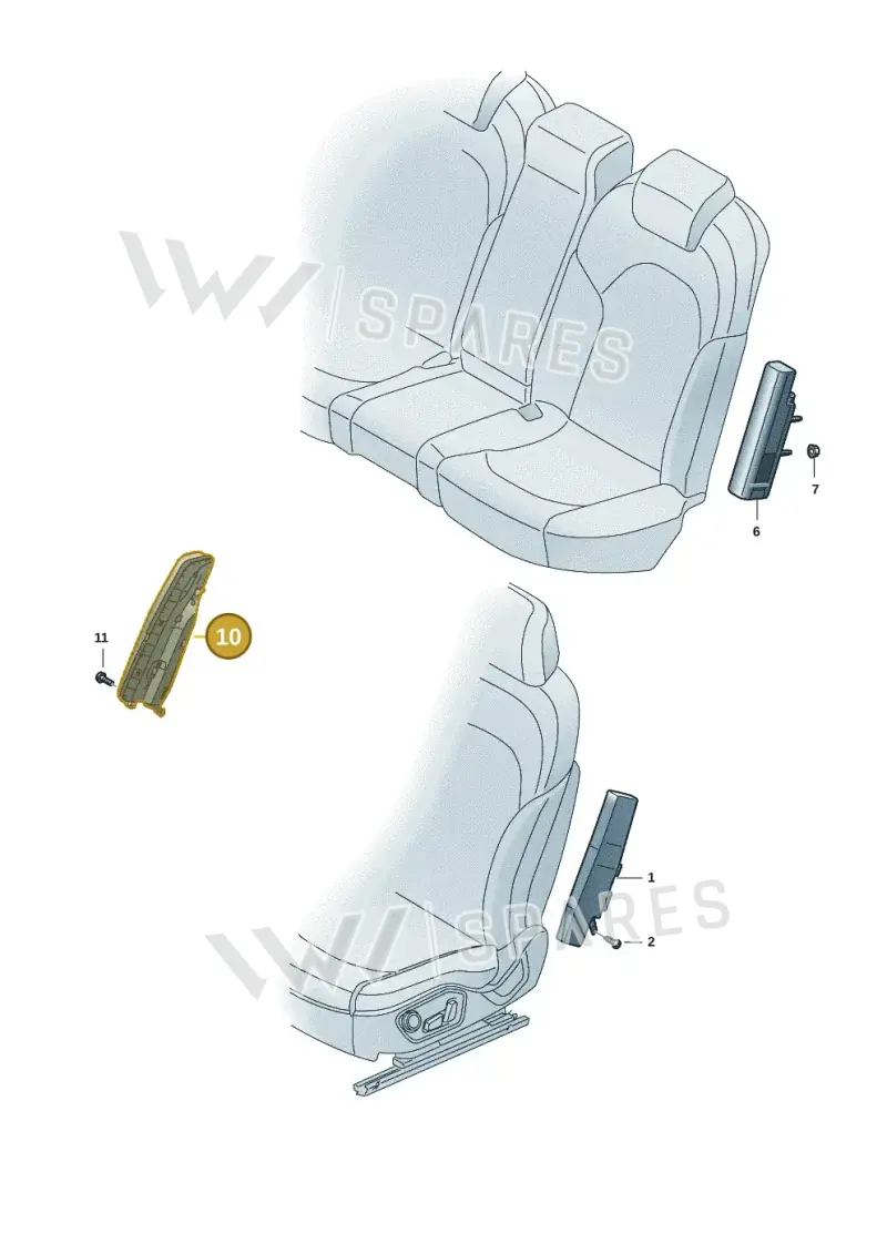 85H880582K — Audi Q6 e-tron (2023-2025) diagram f5s880200, position 10