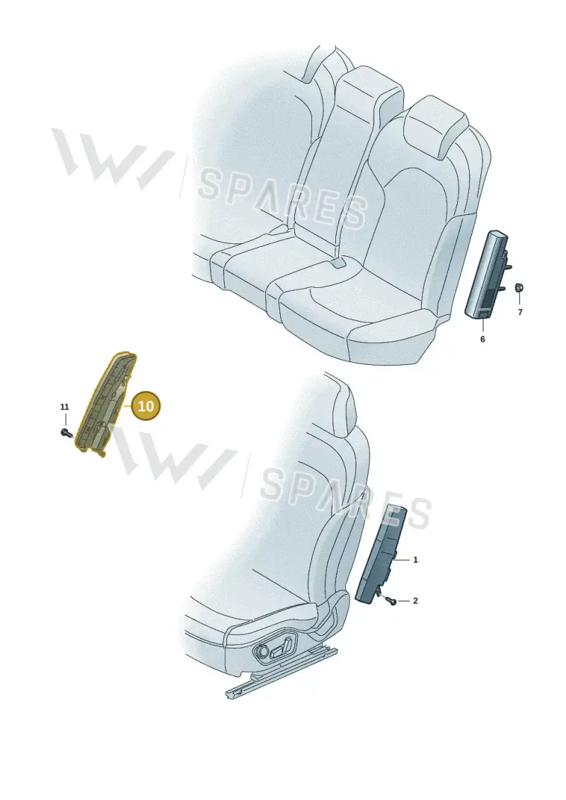 85H880582L — Audi Q6 e-tron (2023-2025) diagram f5s880200, position 10