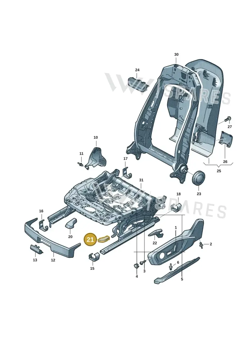 85H8810914PK — Audi A5 Limousine (2024-2025) diagram 8wk881400, position 21