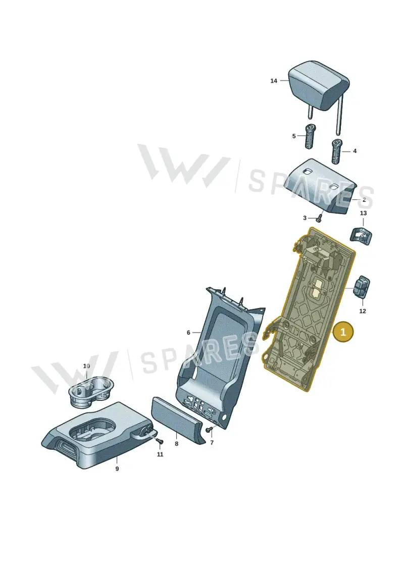 85H885961D4PK — Audi Q6 e-tron (2023-2025) diagram 8wh885400, position 1