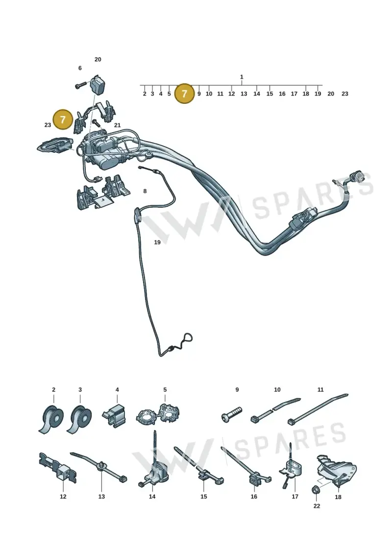85H907175A — Audi Q6 e-tron (2023-2025) diagram f5s970300, position 7