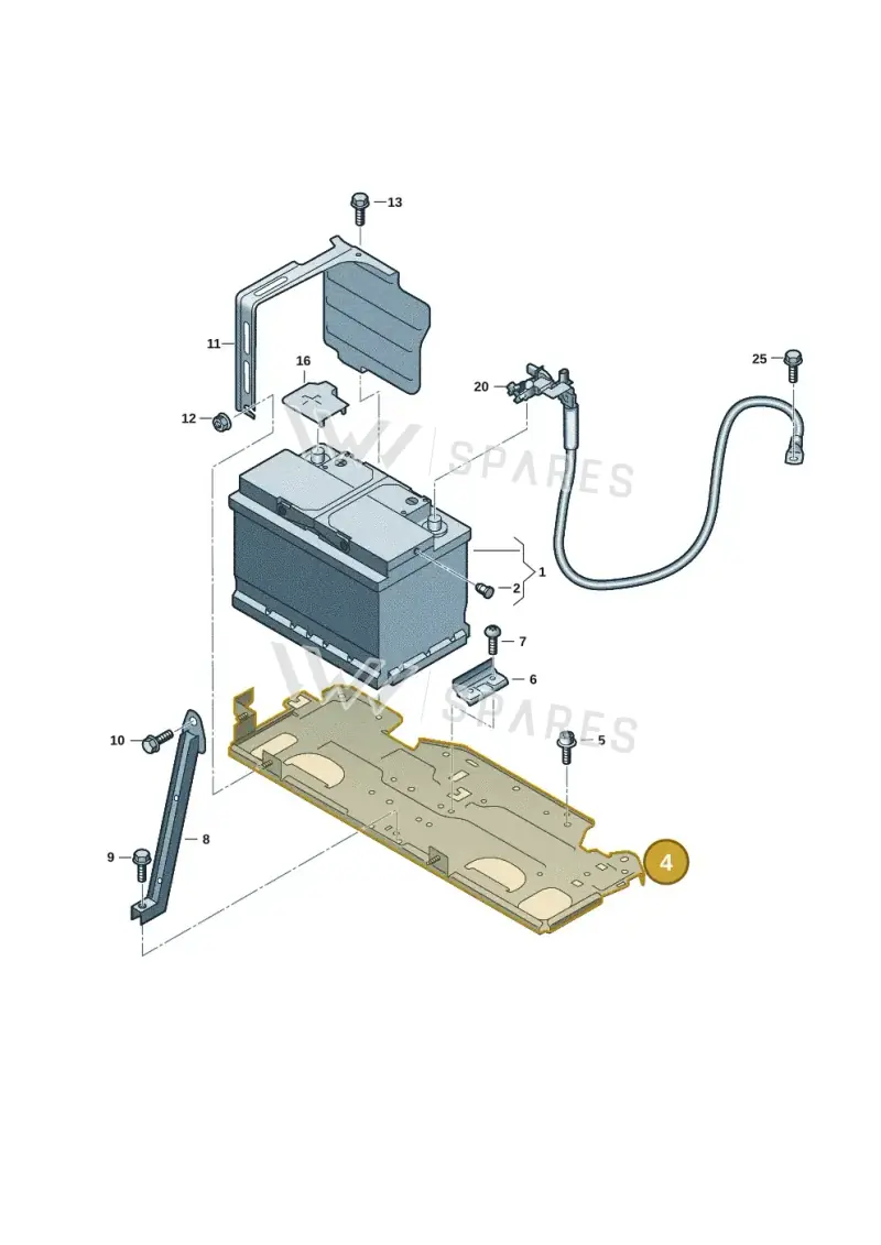 85H915514B — Audi Q6 e-tron (2023-2025) diagram f5s915000, position 4