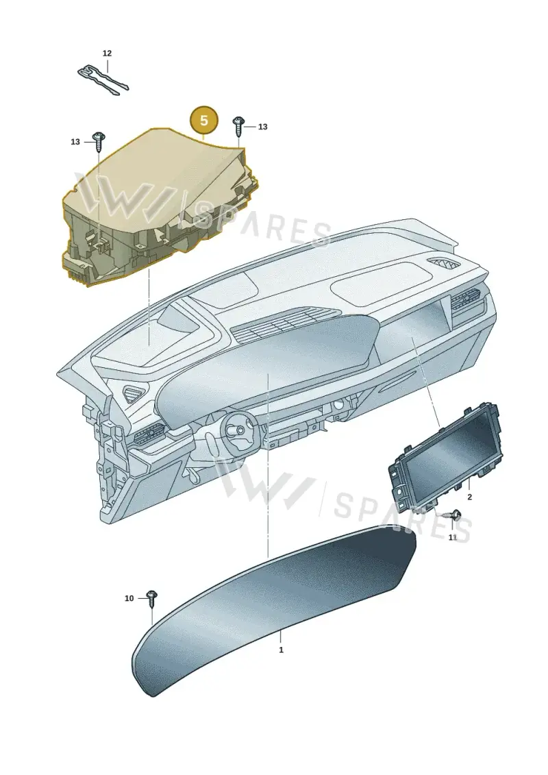 85H919617J — Audi Q6 e-tron (2023-2025) diagram f5s919000, position 5