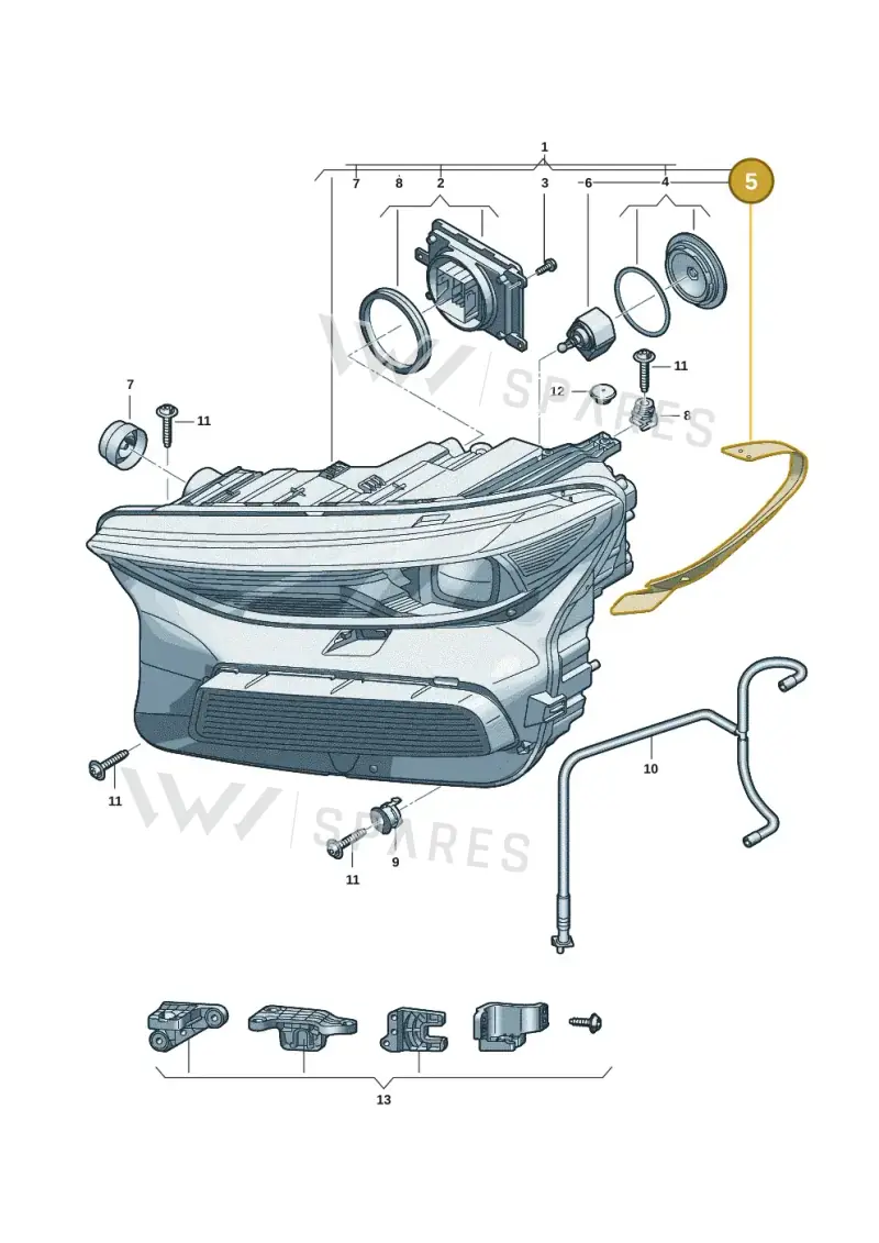 85H941192 — Audi Q6 e-tron (2023-2025) diagram f5s941000, position 5