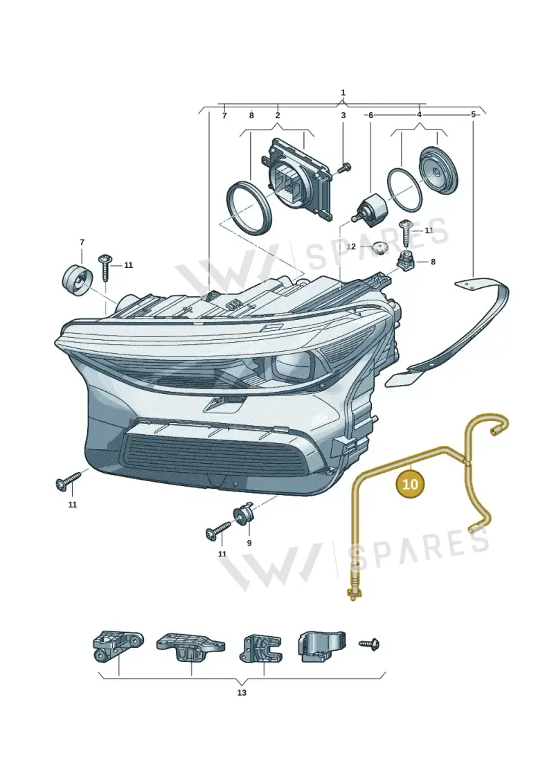 85H941717A — Audi Q6 e-tron (2023-2025) diagram f5s941000, position 10
