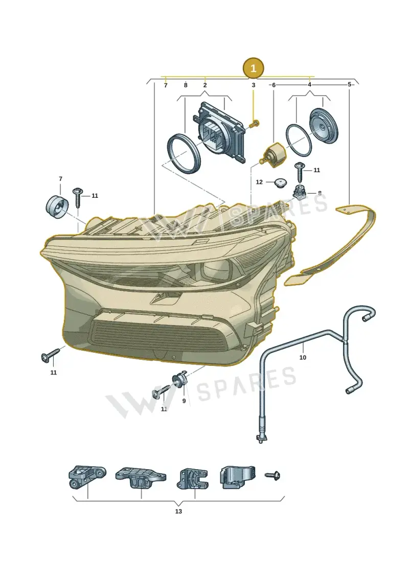 85H941773A — Audi Q6 e-tron (2023-2025) diagram f5s941000, position 1