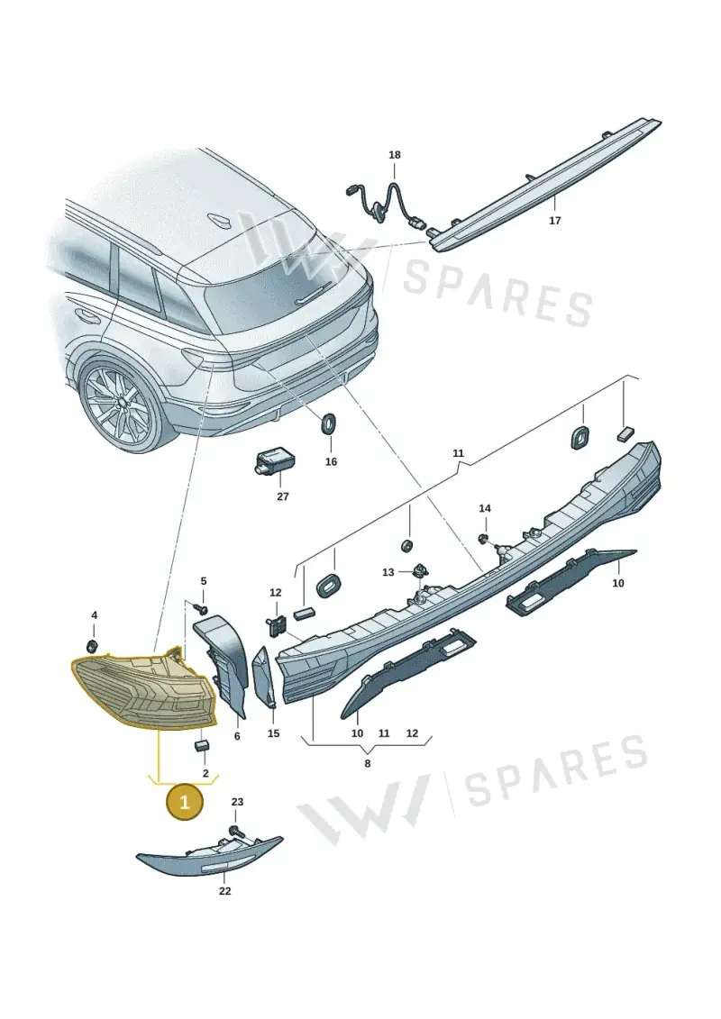 85H945207 — Audi Q6 e-tron (2023-2025) diagram f5s945000, position 1