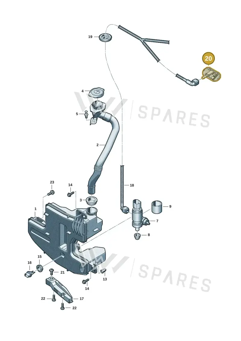85H955988B — Audi Q6 e-tron (2023-2025) diagram f5s955010, position 20