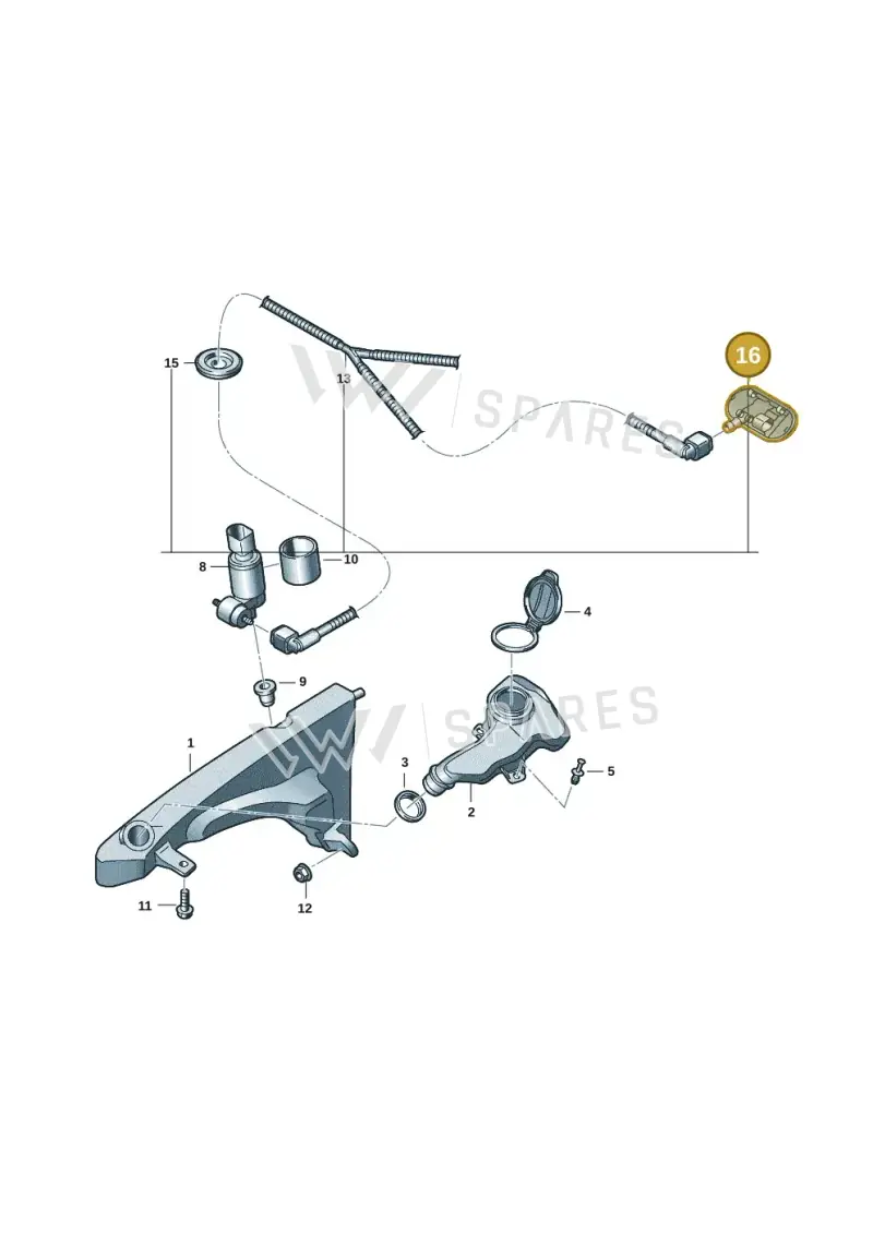 85H955988B — Audi A5 Limousine (2024-2025) diagram 8wk955010, position 16