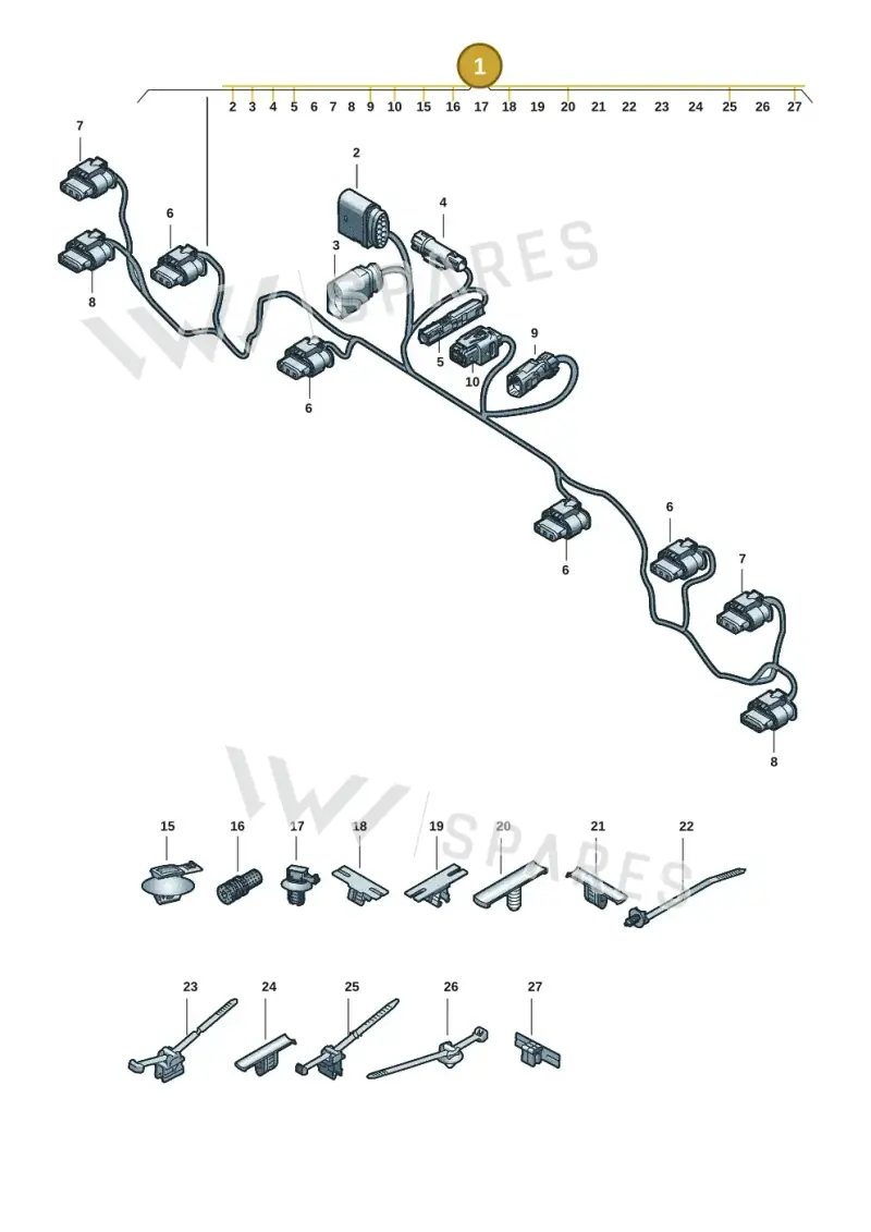 85H971095BE — Audi Q6 e-tron (2023-2025) diagram f5s972700, position 1