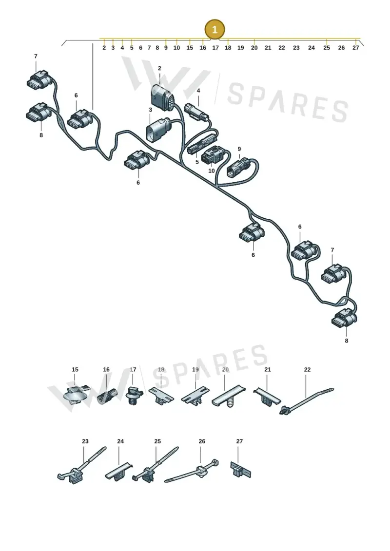 85H971095L — Audi Q6 e-tron (2023-2025) diagram f5s972700, position 1