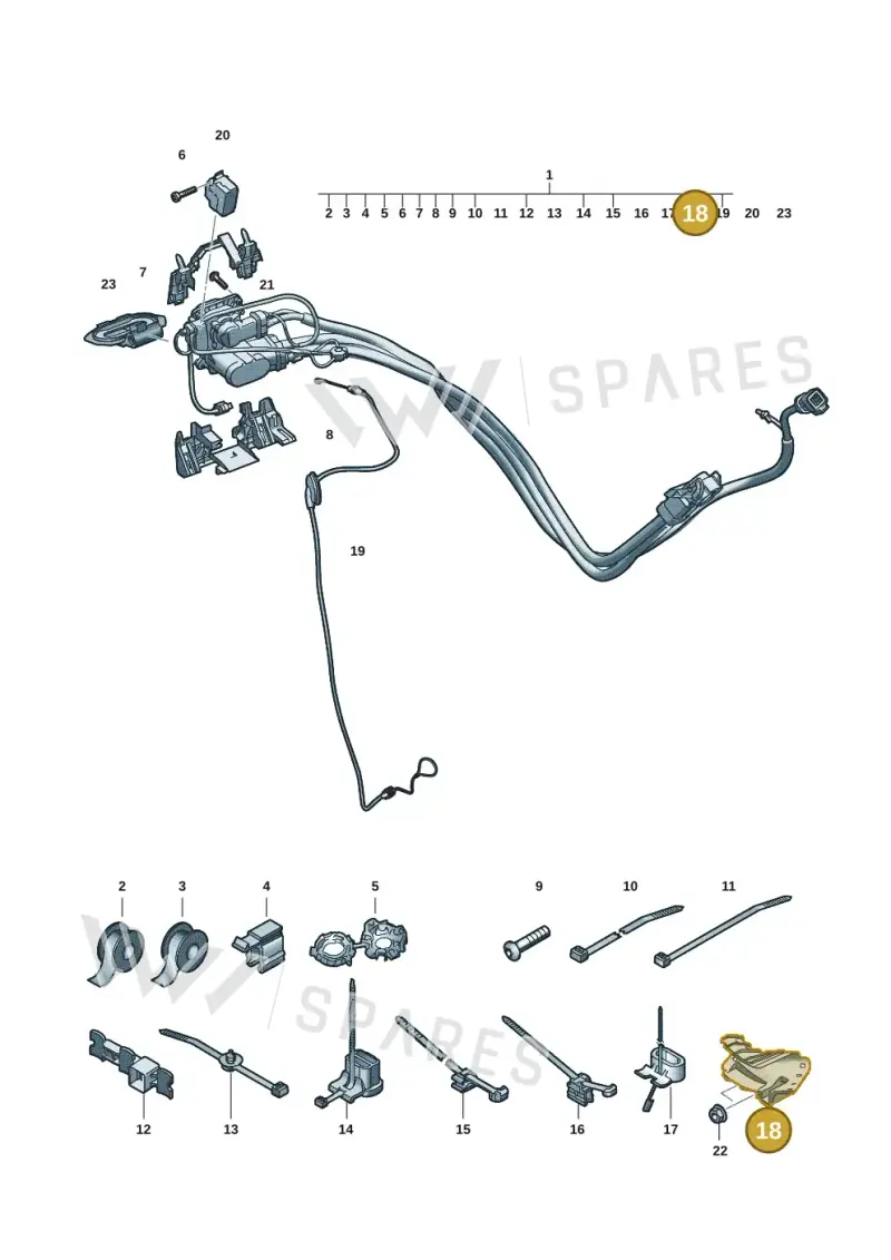 85H971207 — Audi Q6 e-tron (2023-2025) diagram f5s970300, position 18