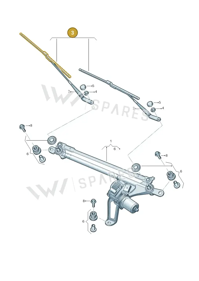 85H998002 — Audi Q6 e-tron (2023-2025) diagram 896955000, position 3