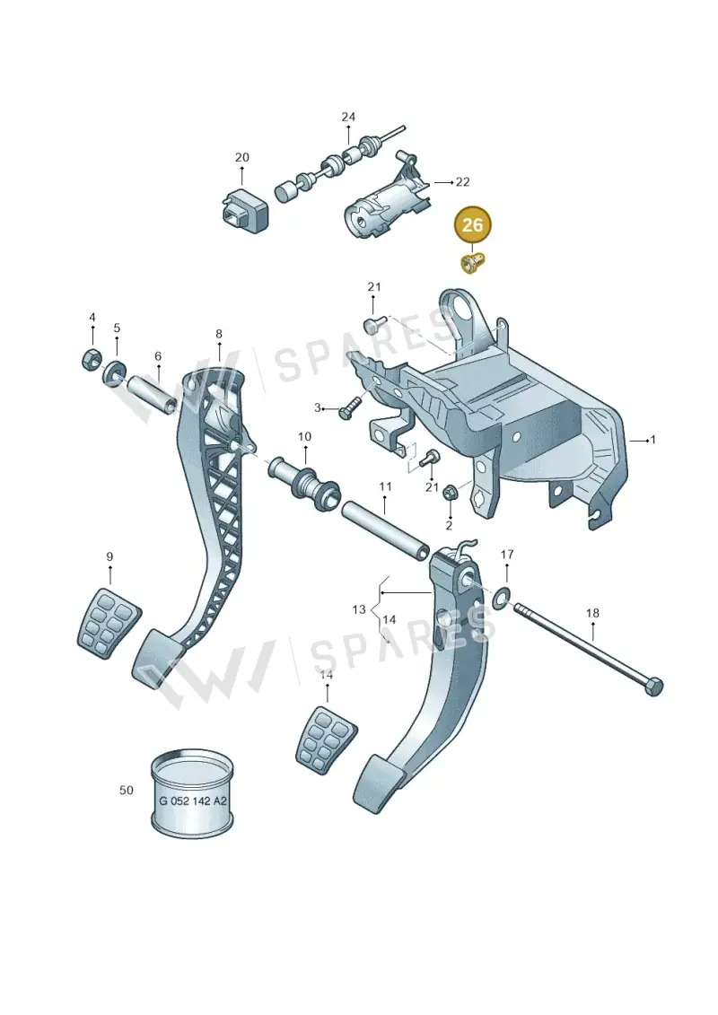 861941659 — Volkswagen LUPO/3L TDI (2003-2005) diagram 158721260, position 26