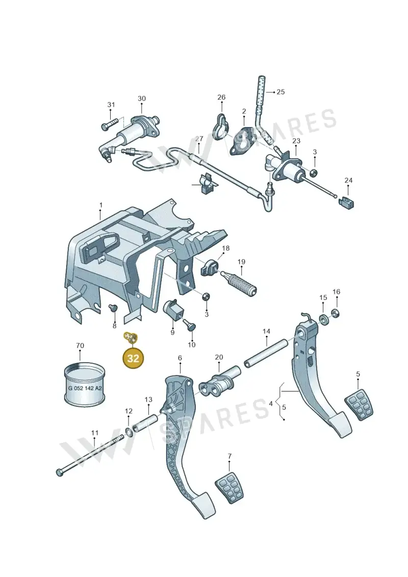 861941659 — Volkswagen LUPO/3L TDI (2003-2005) diagram 231721270, position 32