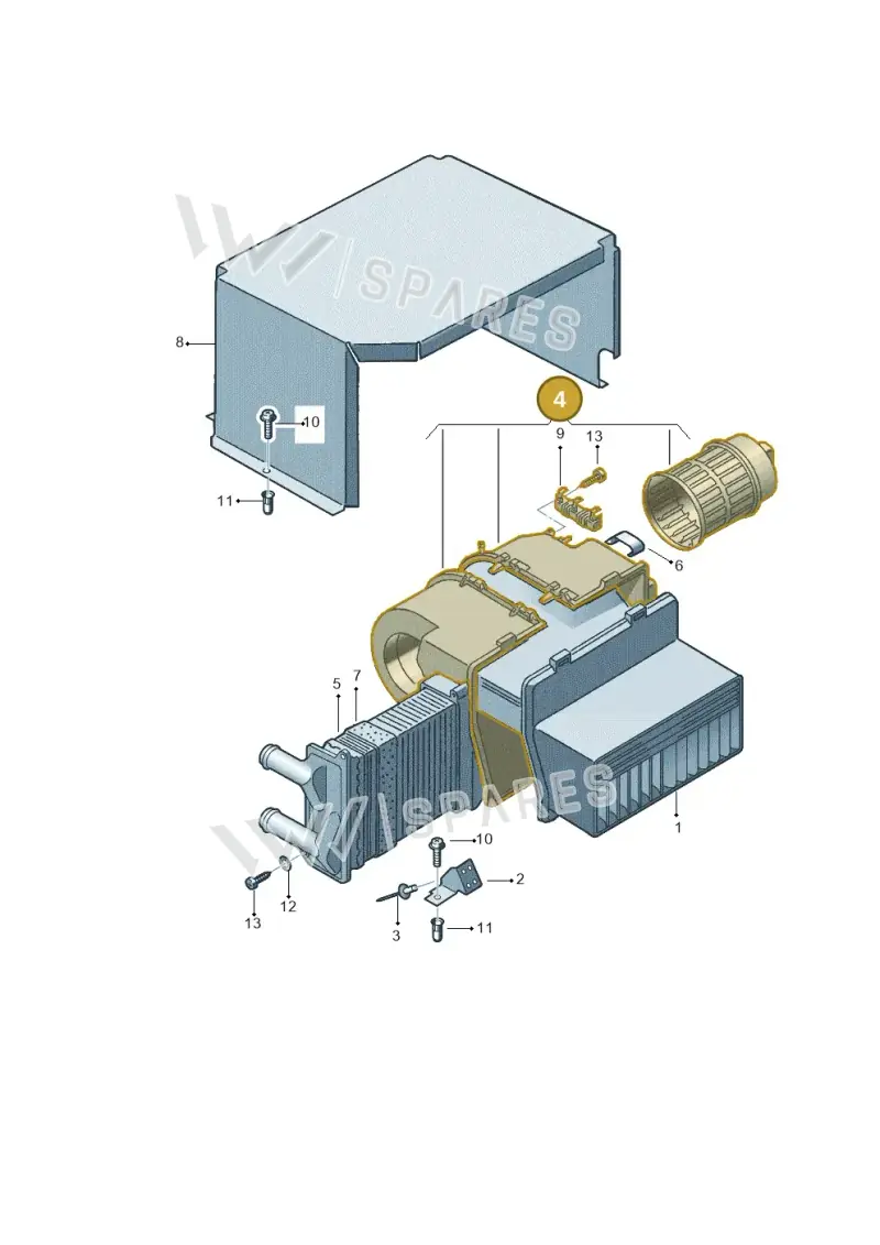 867819015A — Volkswagen Single-cab transp. (2019-2024) diagram 411819700, position 4