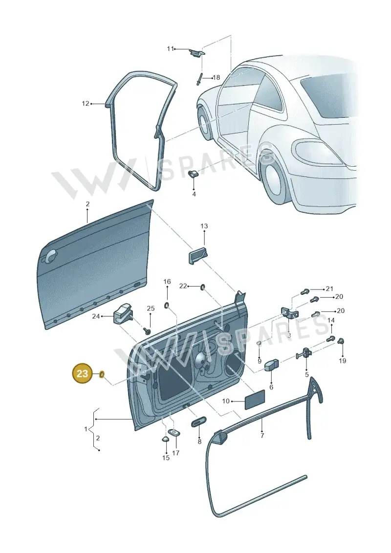 867971928 — Volkswagen New beetle (2011-2016) diagram 715831000, position 23