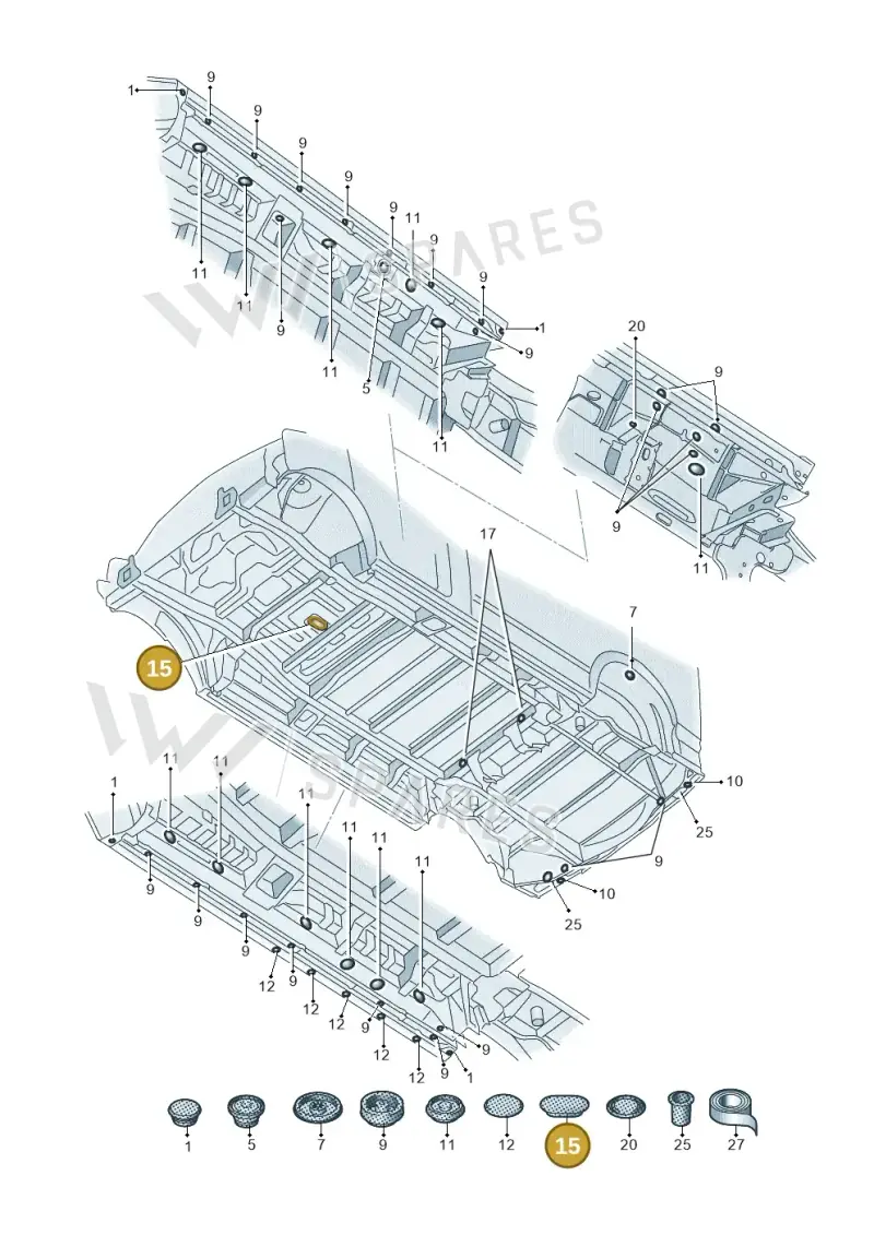 867971928A — Volkswagen Transport. multivan (2019-2024) diagram 7em803035, position 15