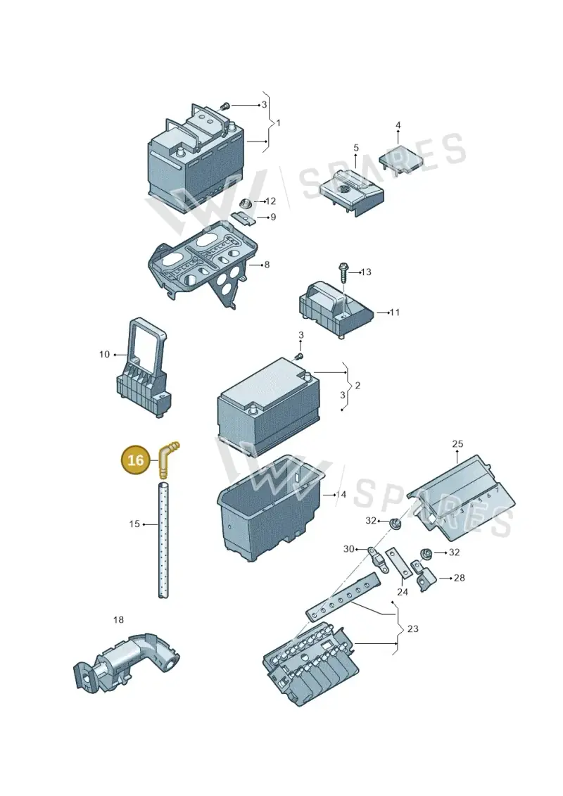 893915507 — Volkswagen Crafter 35 panel (2011-2016) diagram 483915000, position 16