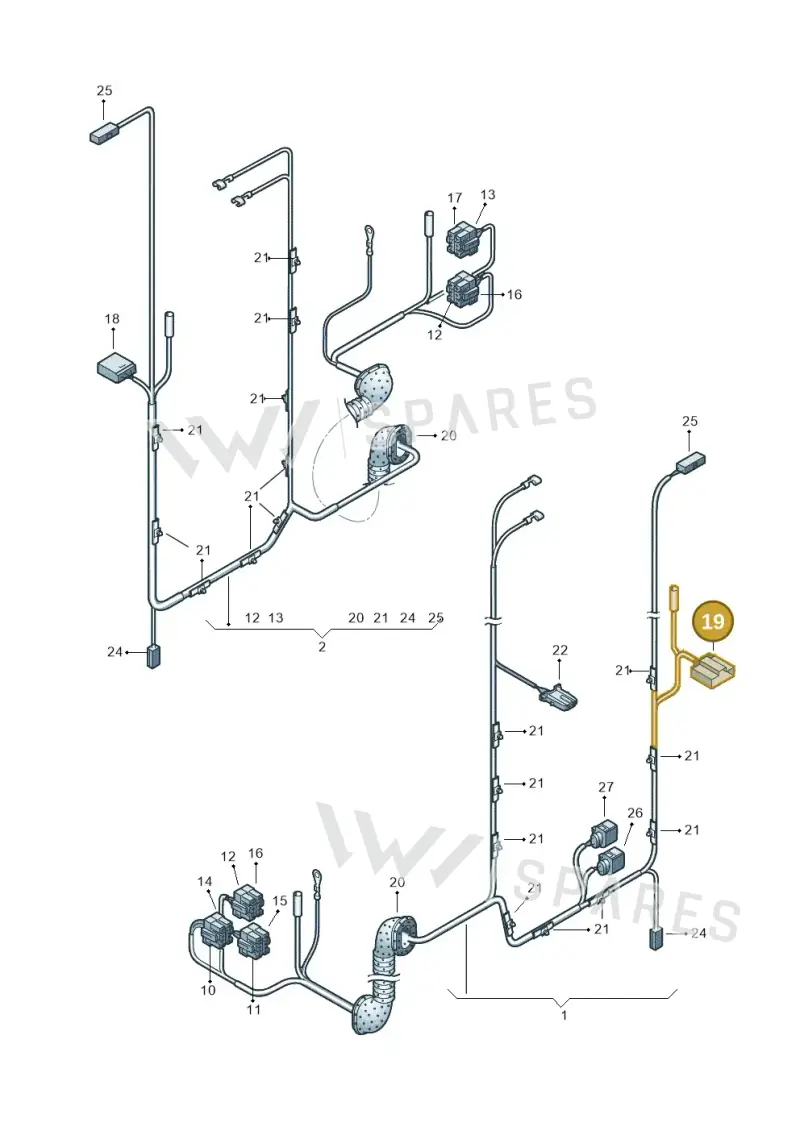 893971635 — Volkswagen Transp. caravelle (2011-2015) diagram 410972830, position 19