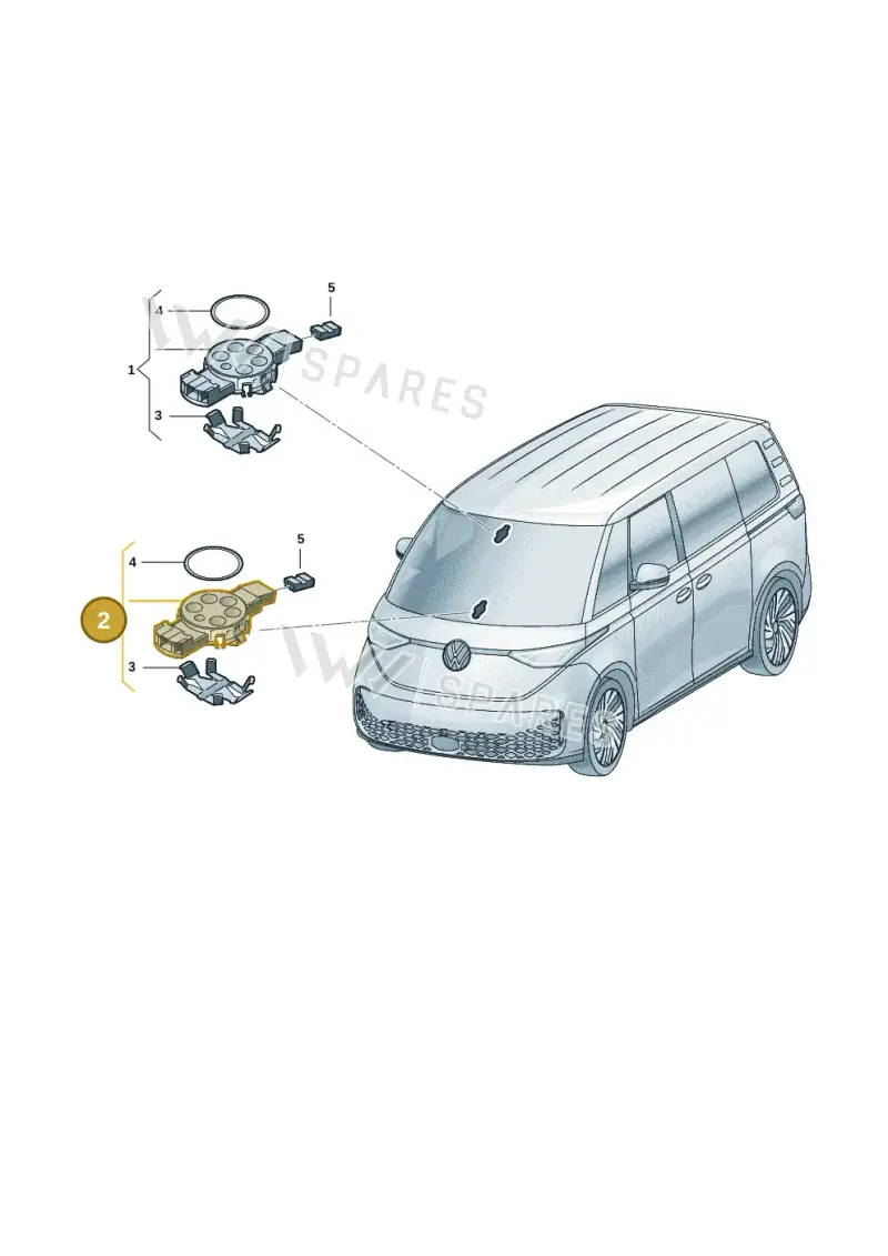 89A955555 — Volkswagen ID.Buzz (2022-) diagram 15a955500, position 2