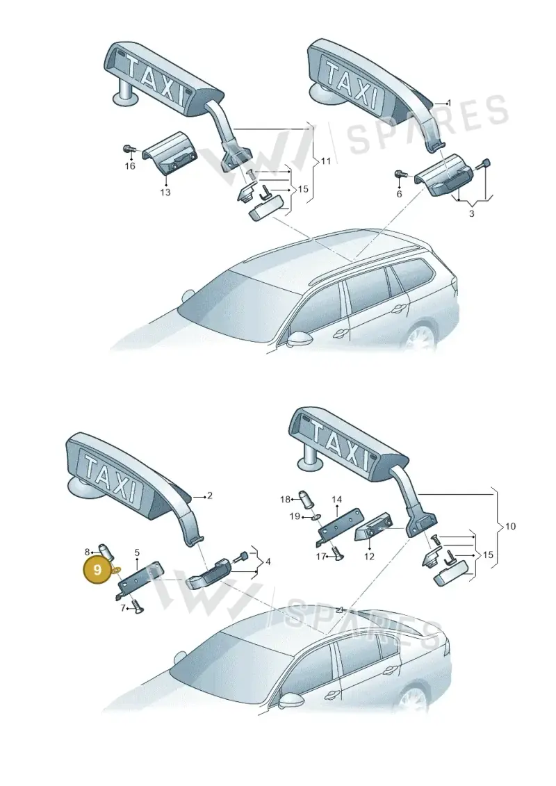 8A0260749AL — Volkswagen Passat saloon (2014-2024) diagram 793941800, position 9