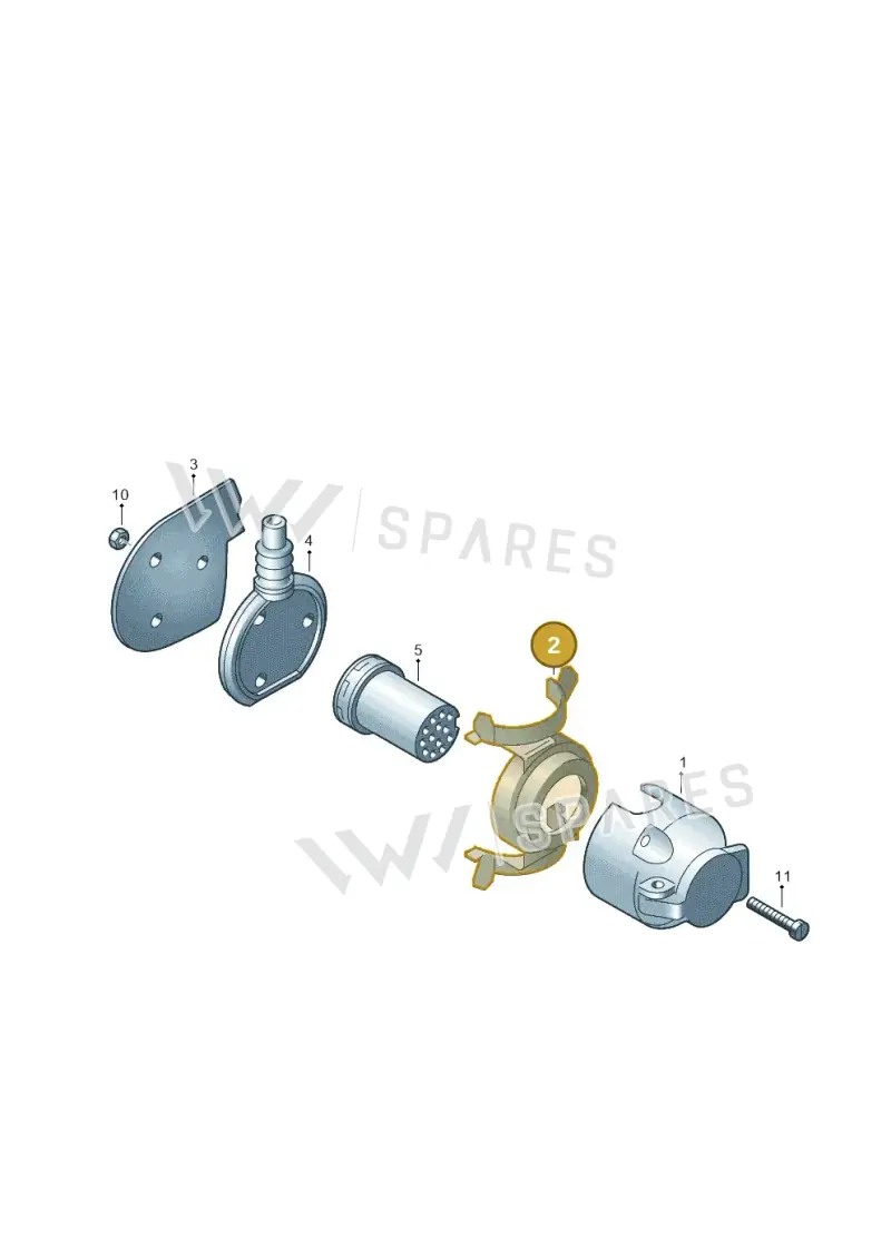 8A0945509 — Volkswagen PASSAT/4MOTION/W8 (2002-2005) diagram 404945550, position 2