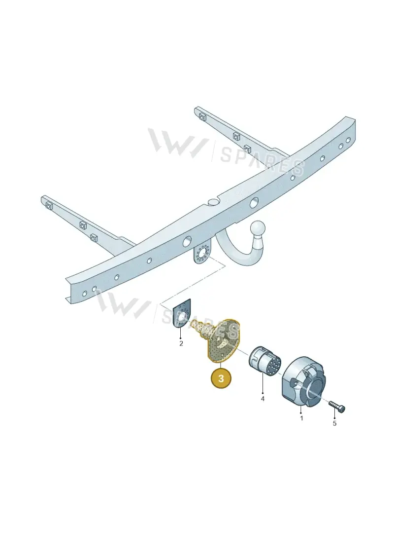 8A0945527 — Volkswagen California Camper (2008-2009) diagram 410945550, position 3