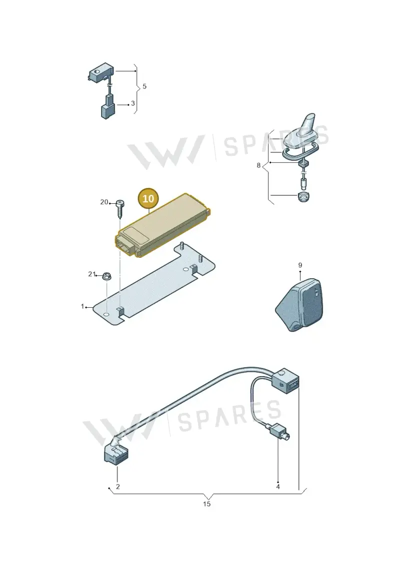 8D0862335B — Volkswagen SHARAN/4MOTION (2005-) diagram 475035550, position 10