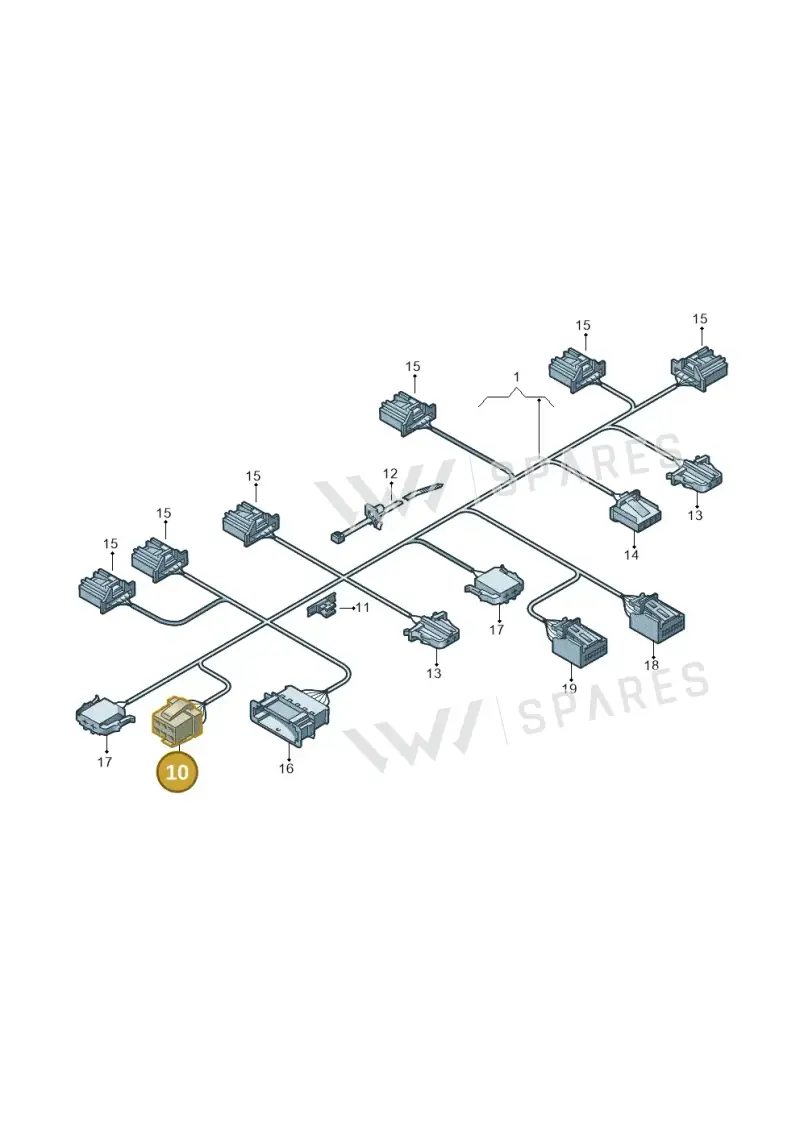 8D0937731A — Volkswagen Passat CC (2011-2016) diagram 460972500, position 10