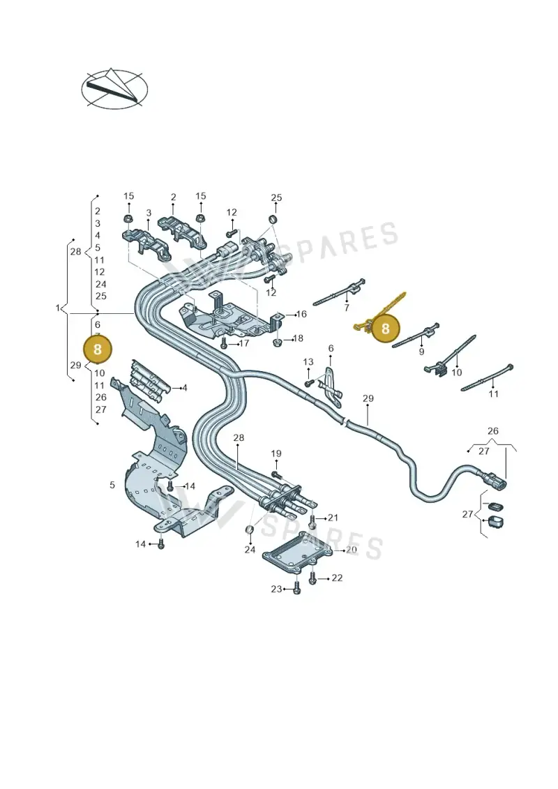 8D0971847G — Volkswagen Touareg (2017-2023) diagram 859970100, position 8