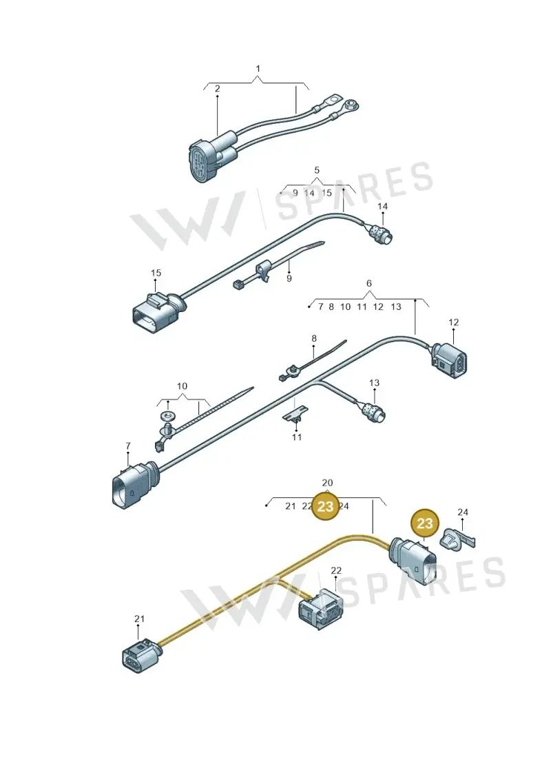 8D0973834 — Volkswagen Amarok twin cab (2022-) diagram 894971600, position 23