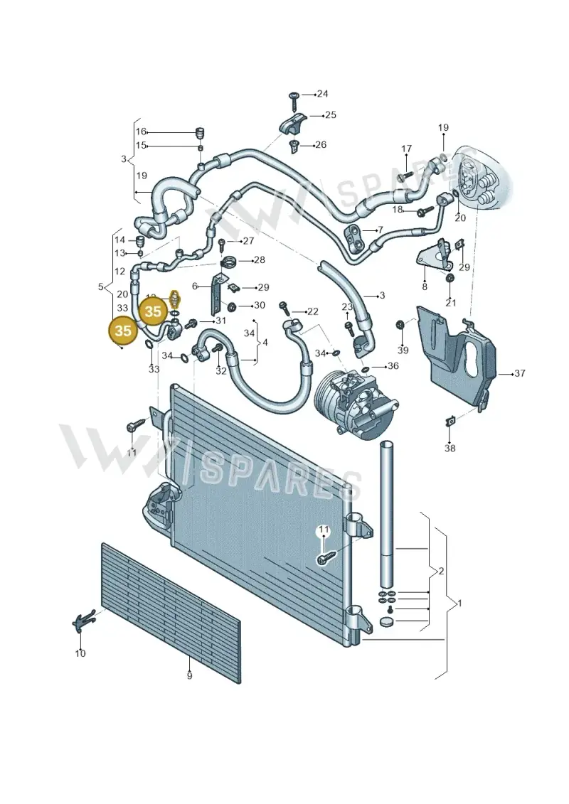 8E0260749 — Volkswagen Beetle (2016-2019) diagram 801260041, position 35