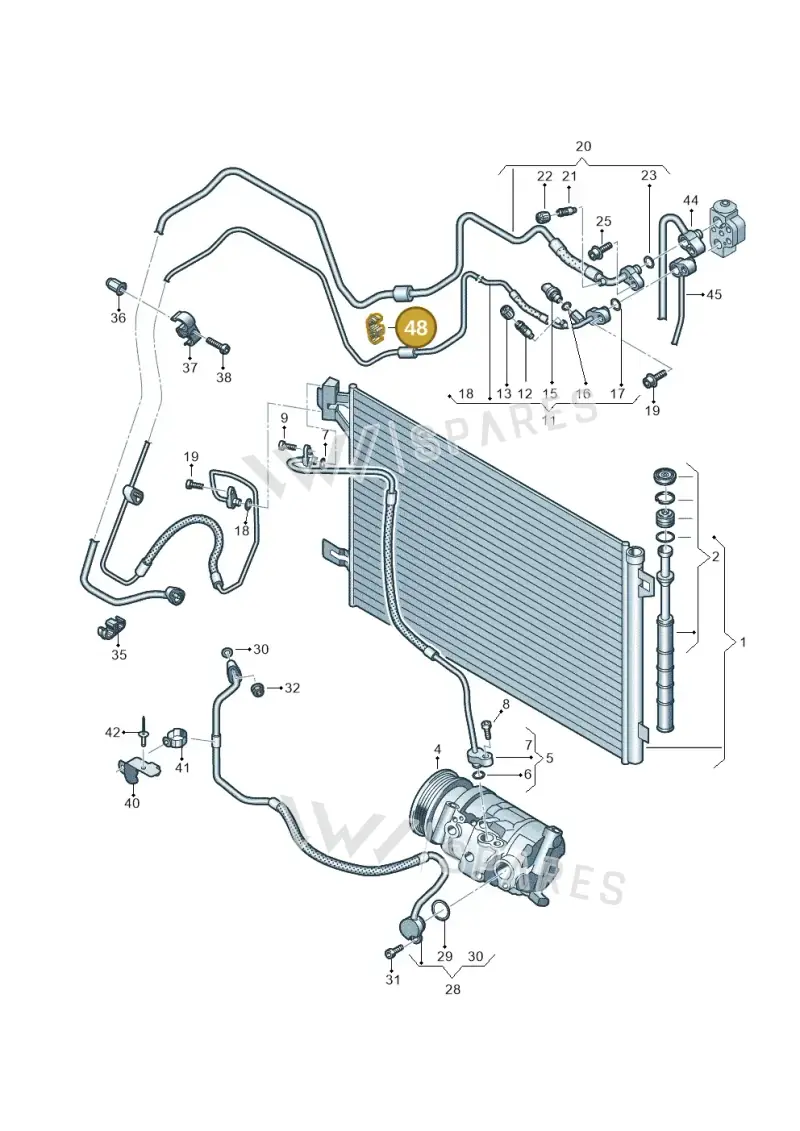 8E0260759AD — Volkswagen Caravelle (2015-2019) diagram 861260450, position 48