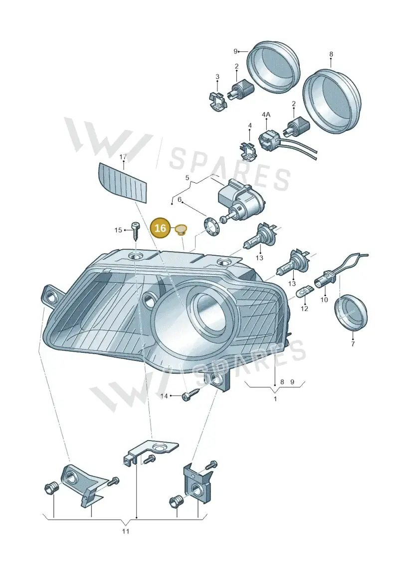 8E0941041 — Volkswagen Passat estate (2008-2011) diagram 460941000, position 16