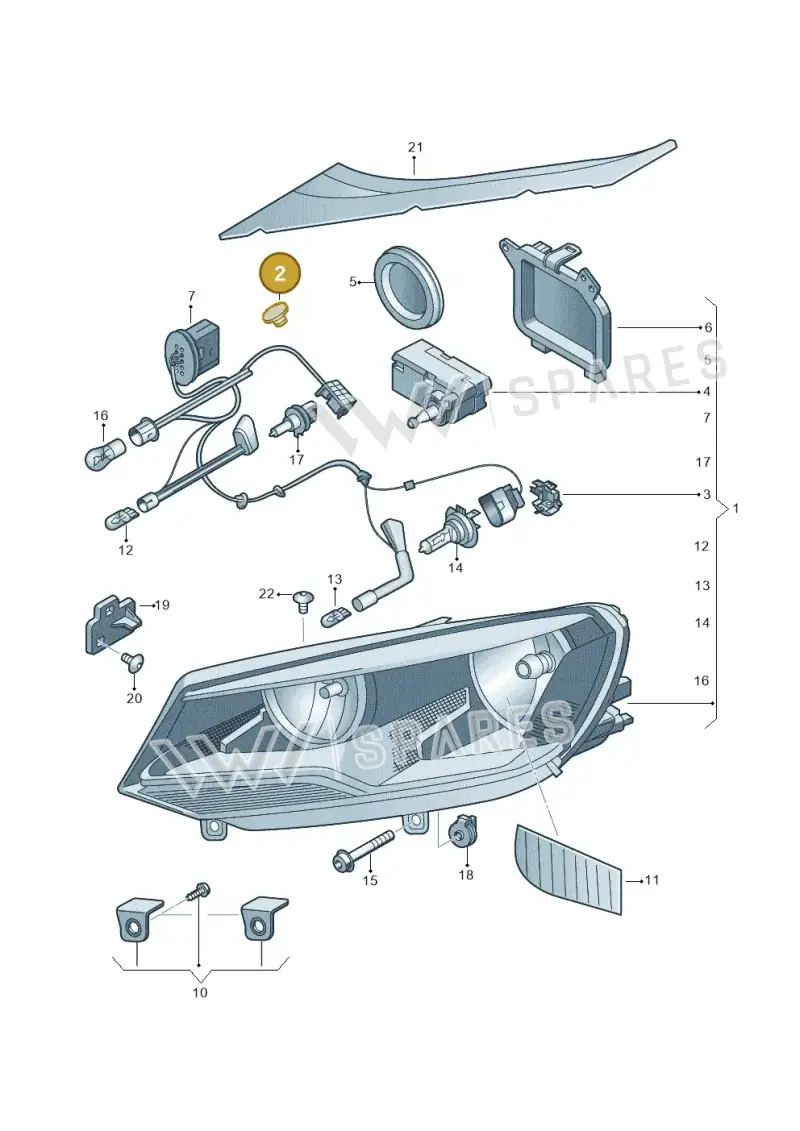8E0941041 — Volkswagen Touareg (2012-2014) diagram 693941000, position 2