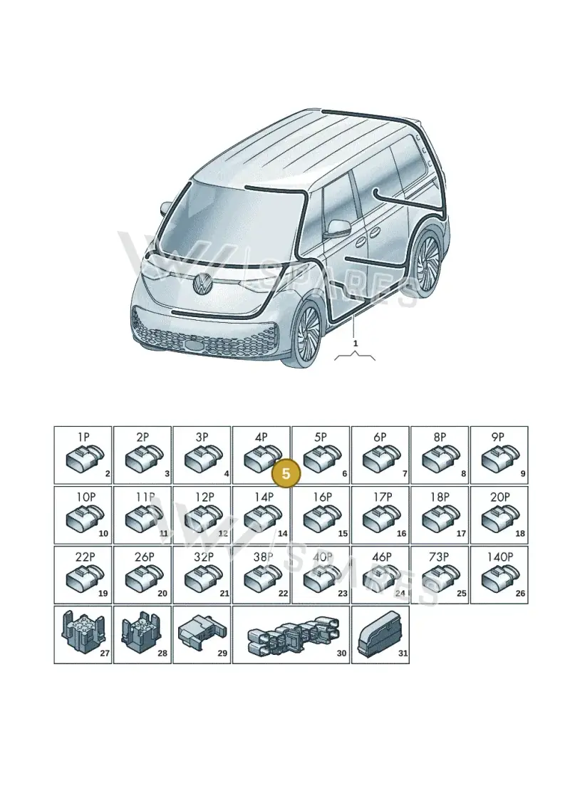 8E0971832 — Volkswagen ID.Buzz (2022-) diagram 15a972000, position 5