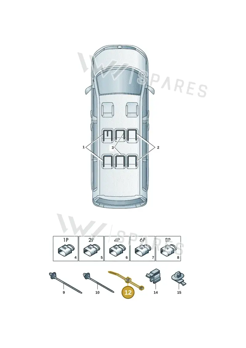 8E0971850F — Volkswagen Multivan (2021-) diagram 7t0972270, position 12