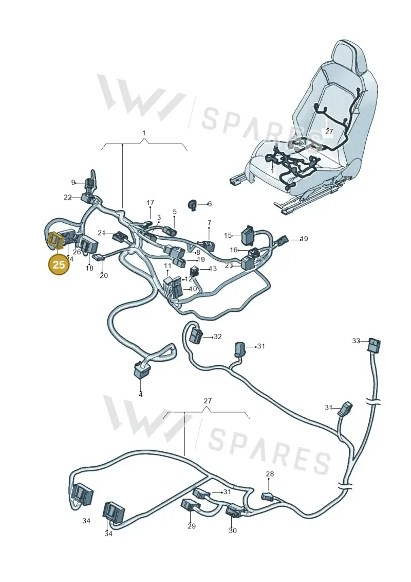 8E0972126 — Volkswagen Tiguan 2.0 4Motion (2017-2024) diagram 833972260, position 25