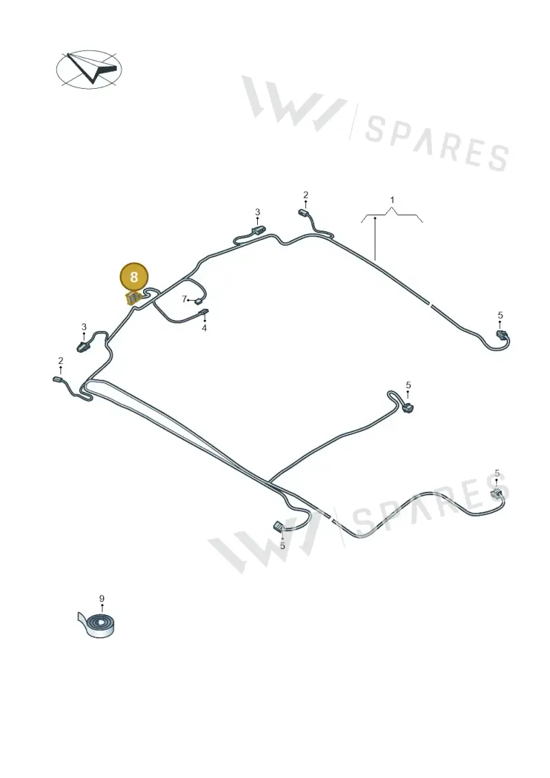 8E0972416A — Volkswagen Tiguan 2.0 4Motion (2016-2024) diagram 884972300, position 8