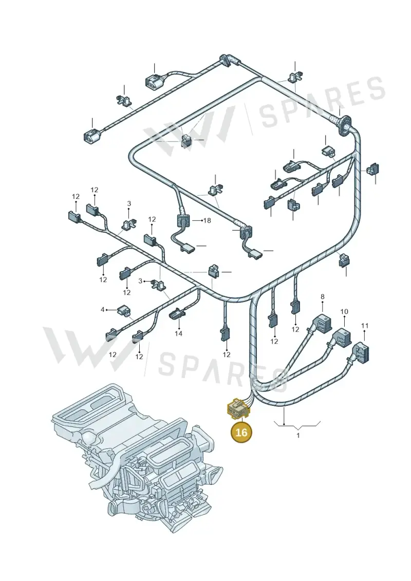 8E0972585 — Volkswagen Phaeton 4motion (2010-2016) diagram 258972600, position 16