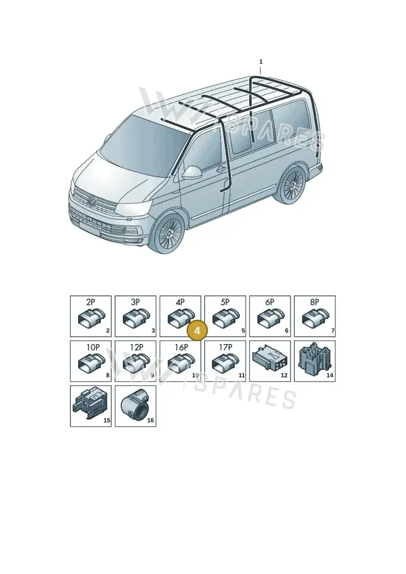 8E0972643 — Volkswagen Transport. multivan (2019-2024) diagram 7em972086, position 4