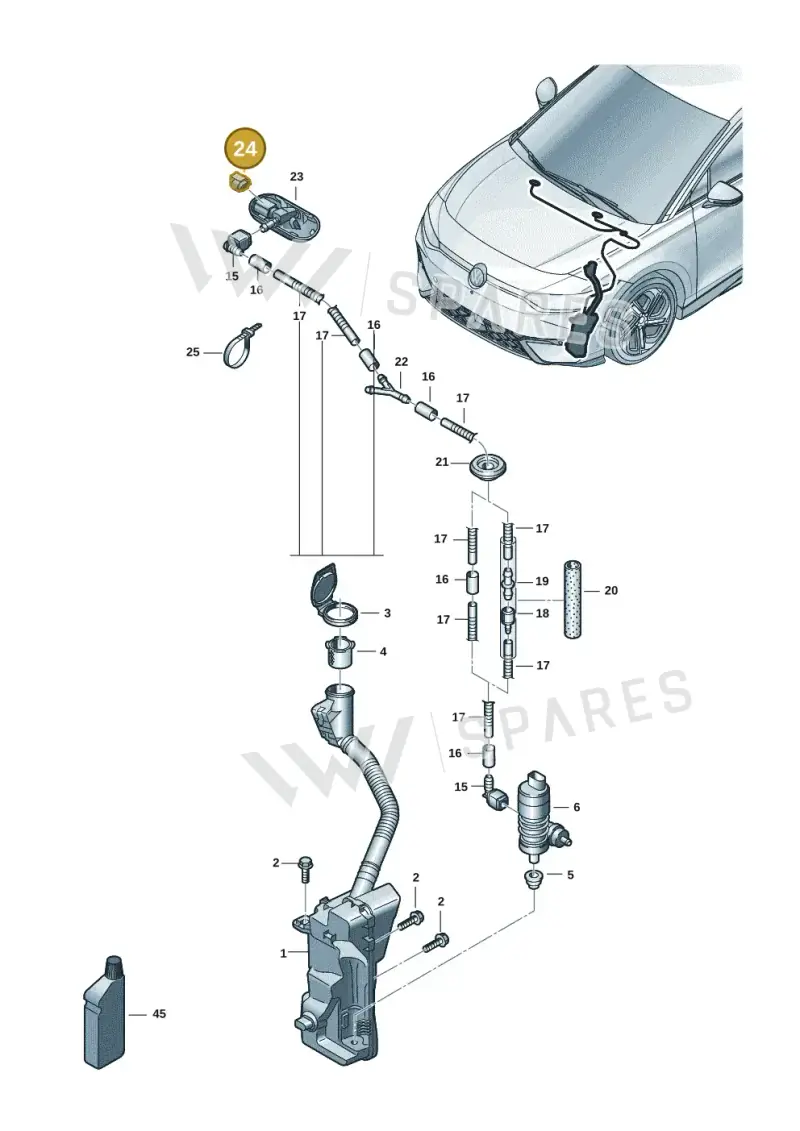 8E0973202 — Volkswagen ID.7 Limousine Pro (2023-) diagram 14b955100, position 24