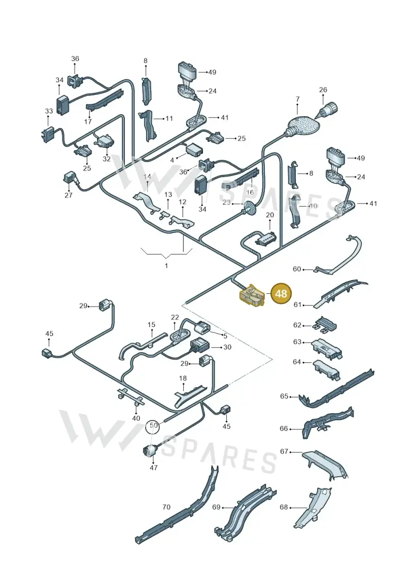 8E0973714 — Volkswagen Touran 2.0 (2010-2015) diagram 409971840, position 48